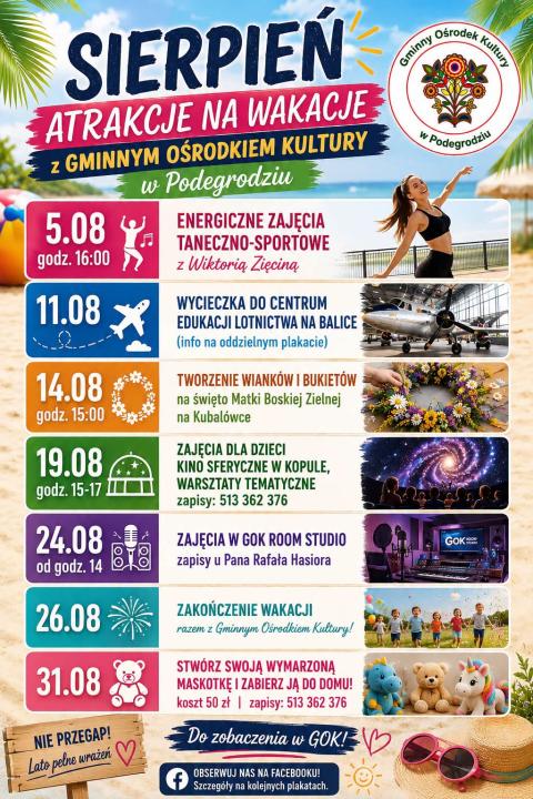 Sierpień w Gminie Podegrodzie pełen atrakcji