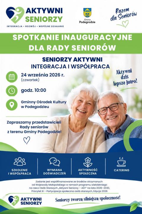 Spotkanie inauguracyjne dla Rady Seniorów