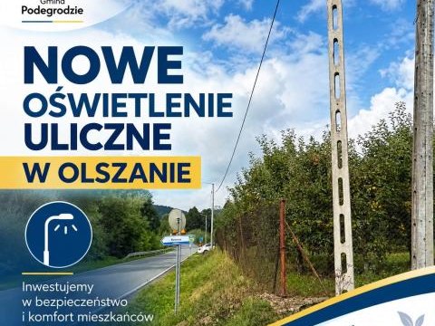 Nowe oświetlenie uliczne w Olszanie