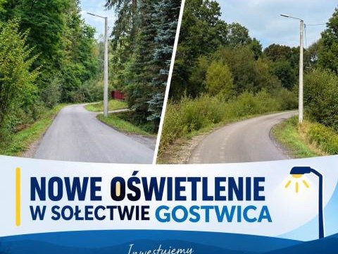 Nowe oświetlenie w sołectwie Gostwica