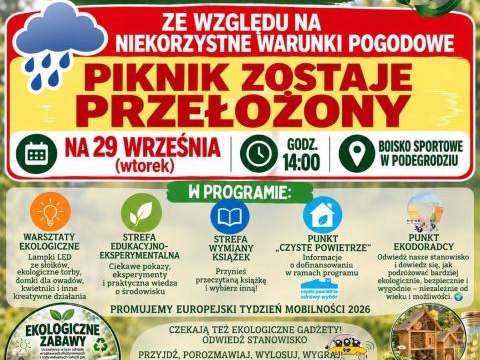 Zmiana terminu Pikniku Egologicznego