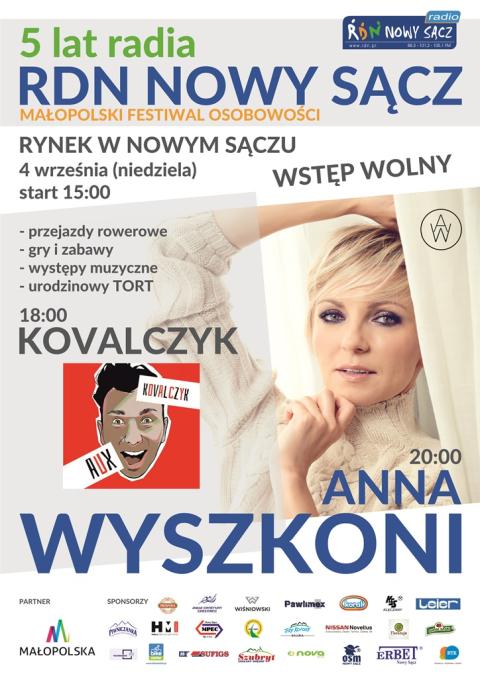 5 lat RDN Nowy Sącz! Małopolski Festiwal Osobowości - 4 września – Rynek w Nowym Sączu
