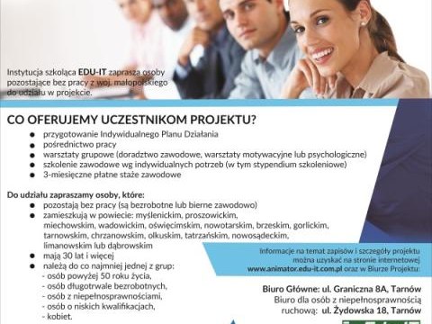 Weź udział w projekcie ANIMATOR PRACY !!