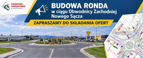 Ogłoszono przetarg na budowę ronda na Obwodnicy Zachodniej Nowego Sącza