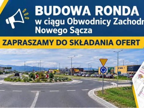 Ogłoszono przetarg na budowę ronda na Obwodnicy Zachodniej Nowego Sącza