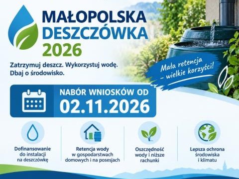 Nabór wniosków o przekazanie w użyczenie zbiorników do magazynowania wód deszczowych i roztopowych mieszkańcom Gminy Podegrodzie