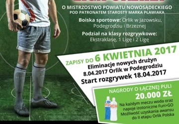 Zapisy do nowego sezonu SUFIGS Ligi Orlika o Mistrzostwo Powiatu Nowosądeckiego