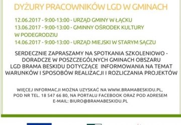 Spotkania szkoleniowo-doradcze LGD Brama Beskidu