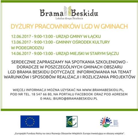 Spotkania szkoleniowo-doradcze LGD Brama Beskidu