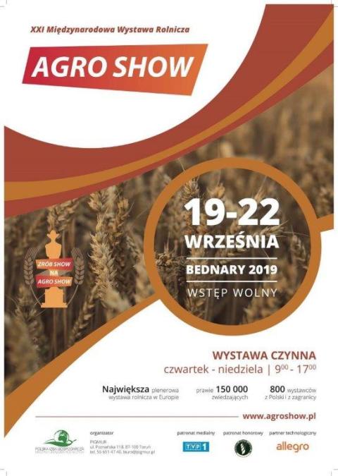 XXI Międzynarodowa Wystawa Rolnicza AGRO SHOW