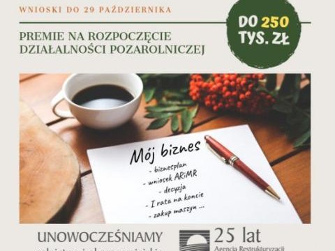 Premia na rozpoczęcie działalności pozarolniczej na nowych, korzystnych zasadach