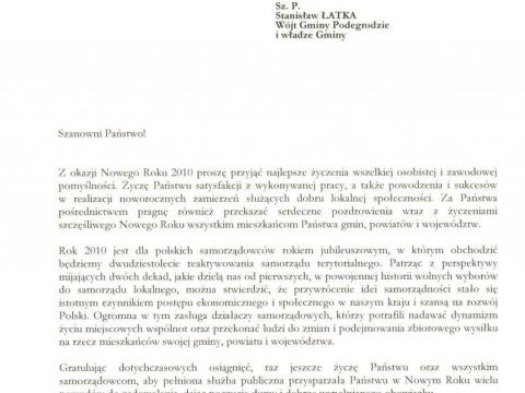 Życzenia noworczne od Prezydenta