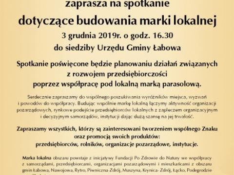 Zaproszenie - Lokalna marka