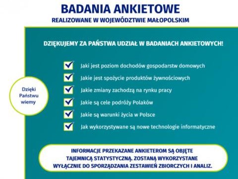 Informacja od urzędu statystycznego w Krakowie
