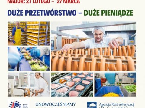 Wsparcie dla firm zajmujących się przetwórstwem produktów rolnych