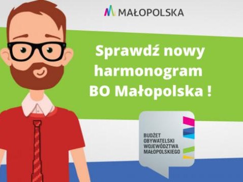 Ważny komunikat BO Małopolska, dot. przesunięcia składania zadań w 5. Edycji Budżetu Obywatelskiego Województwa Małopolskiego