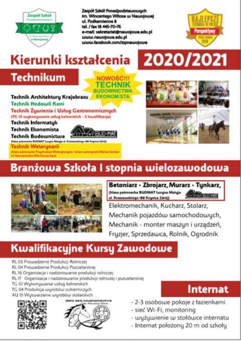 Rekrutacja do szkół ponadpodstawowych 2020/2021