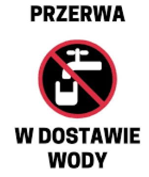Uwaga! przerwa w dostawie wody