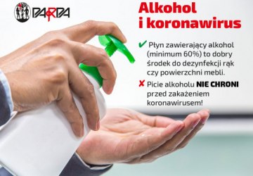 Alkohol i koronawirus. Ważne informacje dla mieszkańców