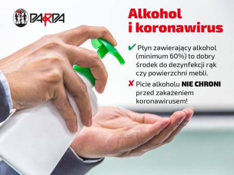 Alkohol i koronawirus. Ważne informacje dla mieszkańców