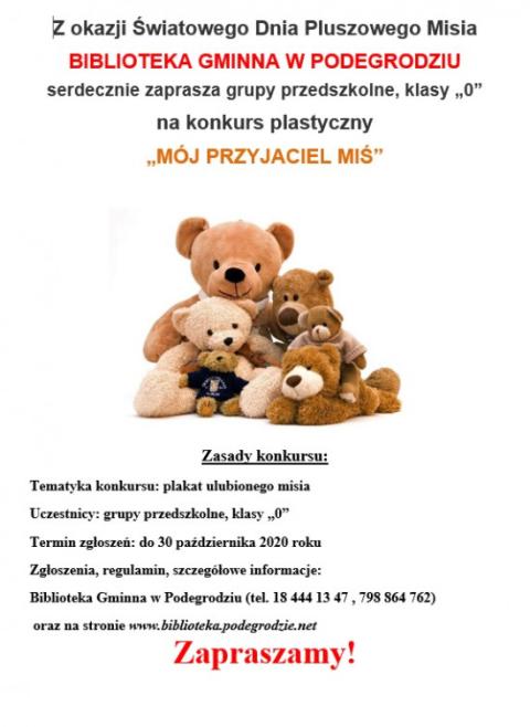 "Mój przyjaciel Miś" - konkurs