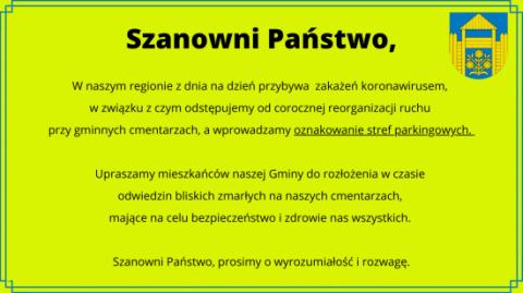 Jak 1 listopada będzie wyglądać organizacja ruchu przy gminnych cmentarzach?