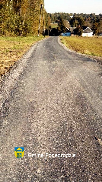 "Remont drogi gminnej Łaski (Osieki) w miejscowości Podegrodzie"
