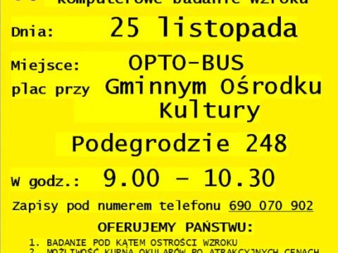 Bezpłatne badania wzroku