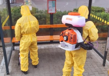 Trwa dezynfekcja obiektów w Gminie Podegrodzie