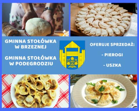 Gminna Stołówka w Brzeznej oferuje sprzedaż pierogów i uszek na święta