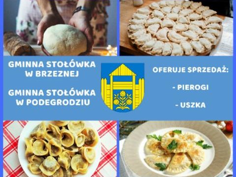 Gminna Stołówka w Brzeznej oferuje sprzedaż pierogów i uszek na święta