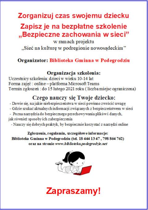„Sieć na kulturę w podregionie nowosądeckim” w Bibliotece Gminnej w Podegrodziu
