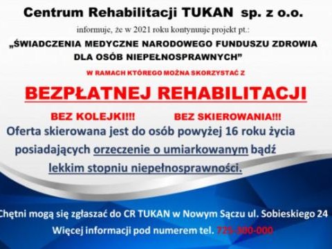 Świadczenia medyczne Narodowego Funduszu Zdrowia dla Osób Niepełnosprawnych
