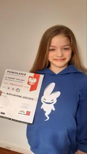 Sukces Aleksandry Wielgus uczennicy klasy 3c Szkoły Podstawowej w Podegrodziu!