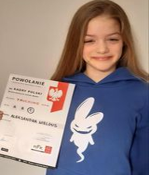 Sukces Aleksandry Wielgus uczennicy klasy 3c Szkoły Podstawowej w Podegrodziu!