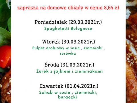 Domowe obiady prościutko z Gminnej Stołówki w Brzeznej