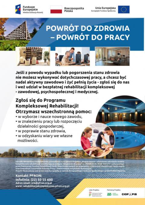 Rehabilitacja kompleksowa - wykorzystaj szansę!