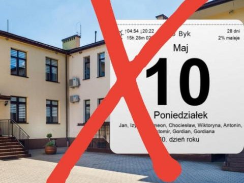 W dniu 10 maja Urząd Gminy Podegrodzie będzie zamknięty