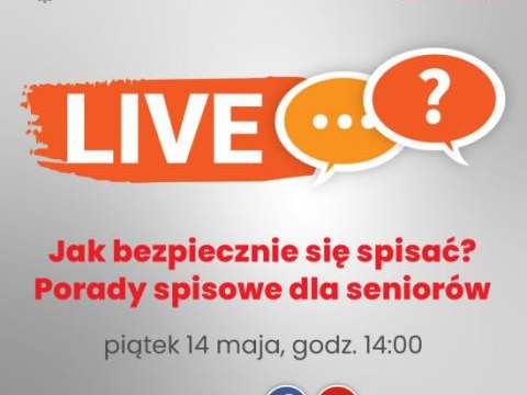 "Jak bezpiecznie się spisać? Porady spisowe dla seniorów"