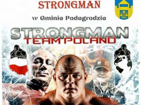 Strongman Tomasz Kowal z wizytą w Urzędzie Gminy Podegrodzie