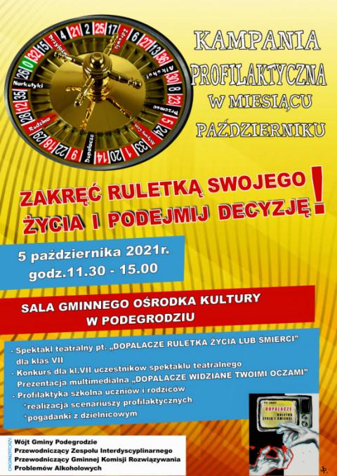 "Dopalacze ruletka życia lub śmierci"