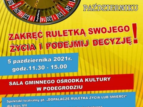 "Dopalacze ruletka życia lub śmierci"