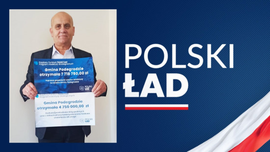 12 468 750,00 zł dla Gminy Podegrodzie