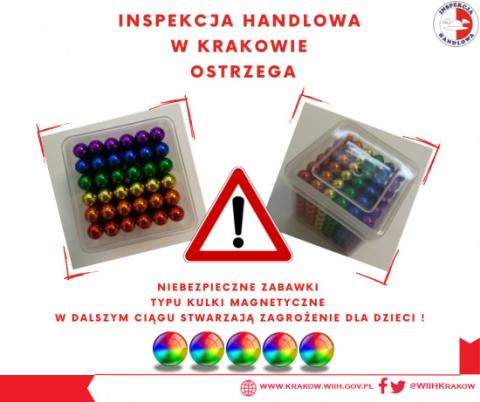 Ostrzeżenie Inspekcji Handlowej w Krakowie przed szczególnie niebezpieczną „zabawką”!