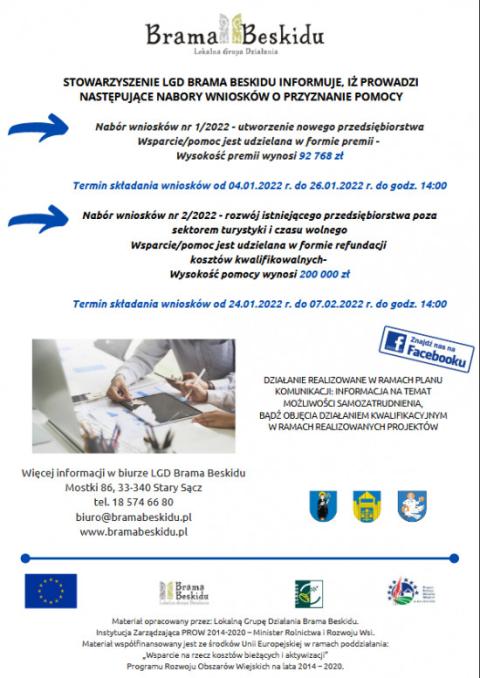 Komunikat LGD Brama Beskidu