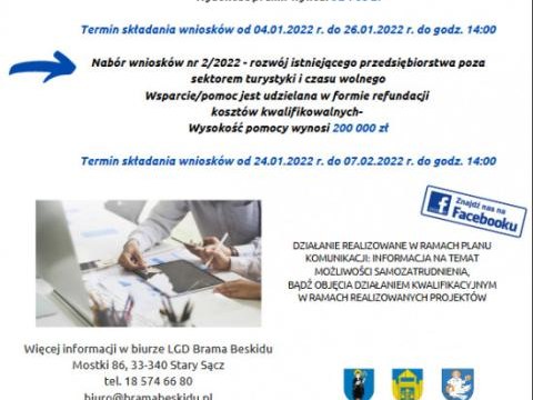 Komunikat LGD Brama Beskidu