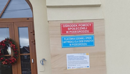 Nowe meble i wyposażenie dla OPS w Podegrodziu