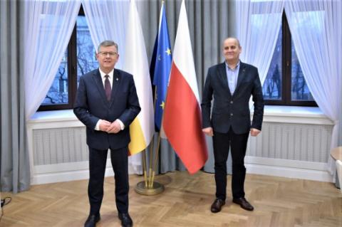 Spotkanie Wójta Gminy Podegrodzie z Marszałkiem Województwa Małopolskiego w agendzie UMWM w Nowym Sączu