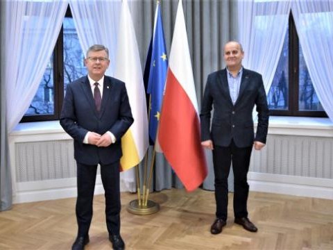 Spotkanie Wójta Gminy Podegrodzie z Marszałkiem Województwa Małopolskiego w agendzie UMWM w Nowym Sączu