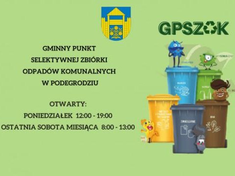 W ostatnią sobotę miesiąca GPSZOK będzie otwarty